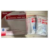 Alcohol Prep Pad and Burn Relief Gel