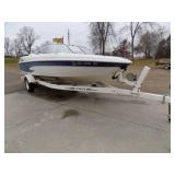 1999 Glastron SX195 Boat, MerCruiser 4.3, Spartan Bunk Trailer