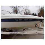 1999 Glastron SX195 Boat, MerCruiser 4.3, Spartan Bunk Trailer