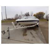 1999 Glastron SX195 Boat, MerCruiser 4.3, Spartan Bunk Trailer