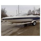 1999 Glastron SX195 Boat, MerCruiser 4.3, Spartan Bunk Trailer