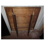 Vintage Wood square folding table w...