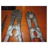 Pair of bolt cutters and large meta...