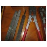 Pair of bolt cutters and large meta...