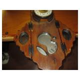 Well loved wood mirror wall clock w...