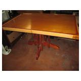 Vintage Mid-Century wood pedestal t...