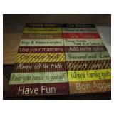 Floral paintings on canvas plus Vin...