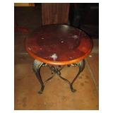 Decorative Metal framed side table ...