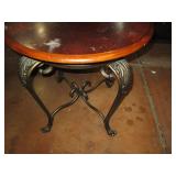 Decorative Metal framed side table ...