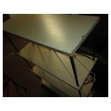 Metal framed 4-tier book shelf appr...