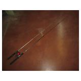Pair of fishing rods and one reel...