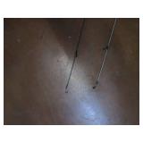 Pair of fishing rods and one reel...