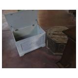 Vintage Wood storage chest, hardwoo...