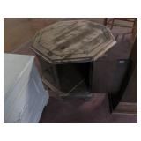 Vintage Wood storage chest, hardwoo...