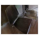 (2) Vintage Wood stacking chairs...