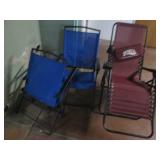 Zero gravity chair plus pair of fol...