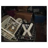Multiple boxes and totes containing...