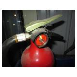 Large recycling tote of Fire exting...