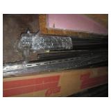 Variety of wood trim, metal corners...