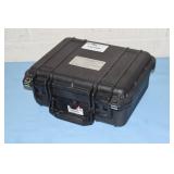 Molded Plastic Hard-Sided Foam-Lined Small ATA Waterproof Travel / Storage Case w/ Carry Handle - 14"x12"x6"