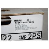 Spool / Reel of Belden 1325A Commercial / Professional Audio Security & Sound Speaker Cable - Black - 1000