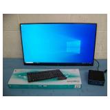 Intel NUC Micro / Mini PC Computer System with Microsoft Windows 10 Pro & Office - Includes Monitor & Keyboard