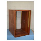 Wood Equipment Rack with 19" Standard Rack Rails for Audio & Video Equipment