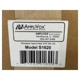New in Box!  Amplivox Wireless Microphone System - VHF Handheld Unidirectional Mic and Receiver - Model S1620