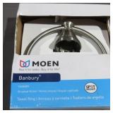5 Piece Moen Banbury Brushed Nickel Bathroom Accessories