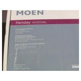 Moen Hensley Press and Mark 3-Piece Bath Hardware Set with 24 in. Towel Bar, Paper Holder and Towel Ring in Matte Black - Model MY3593BL