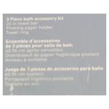 Moen Hensley Press and Mark 3-Piece Bath Hardware Set with 24 in. Towel Bar, Paper Holder and Towel Ring in Matte Black - Model MY3593BL