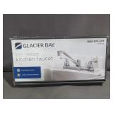 Glacier Bay Constructor Double Handle Standard Kitchen Faucet in Chrome - HD67099-0801