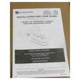 Glacier Bay Sadira Chrome 4" Centerset 2 Handle Faucet - HD67513W-6001