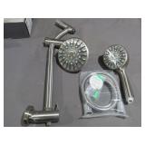Glacier Bay Brushed Nickel Wall Bar Combo Hanhel Shower and Showerhead  - 8654252HC