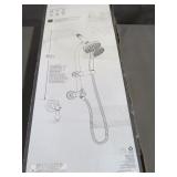 Glacier Bay Brushed Nickel Wall Bar Combo Hanhel Shower and Showerhead  - 8654252HC