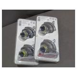 2 Piece lot of Glacier Bay 2 Pack 3" Showerheads in Chrome