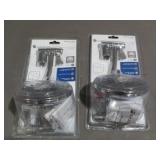 2 Piece Lot of Glacier Bay Chrome Showerhead w/ Adjustable Arm - 3075-512-WS1