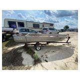 1973 Alumacraft fishing boat