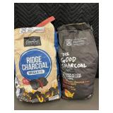 Combination of Ridge Charcoal Briquets and The Good Charcoal Hardwood Lump Charcoal