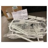 White Over The Toilet Storage Rack with Assembly Instructions