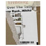 White Over The Toilet Storage Rack with Assembly Instructions