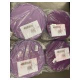 Set of 4 Joy Mangano Shoe Carousel Organizers in Purple