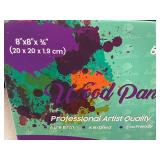 Set of 6 DAVELIOU 8"x8" Professional Artist Quality Wood Panels