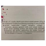 Set of 6 DAVELIOU 8"x8" Professional Artist Quality Wood Panels