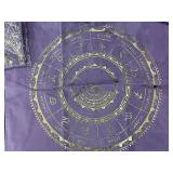 Set of 6 Tamed Wild Zodiac Tapestries in Purple