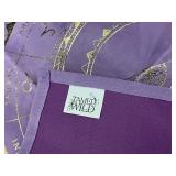 Set of 6 Tamed Wild Zodiac Tapestries in Purple