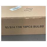 Box of 18 S14 11W Light Bulbs