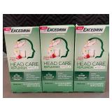 NM 1 - Excedrin Head Care Replenish + Focus Drink Mix - 3 Boxes, 16 Packets Each