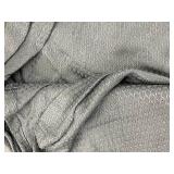 Gray Textured Open Blanket or Maybe Curtain Fabric, Very Large