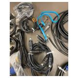Assorted Lot of Electronic Cables and Connectors